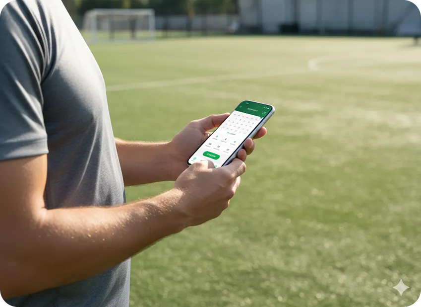 Instant turf booking